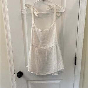 Old Navy White Tie Strap Women's Tank